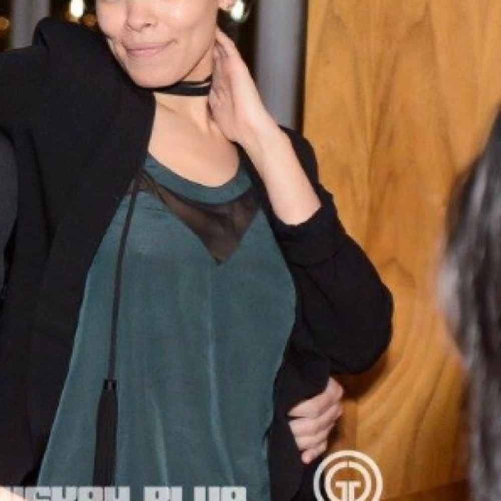 Green Kim Kardashian Top